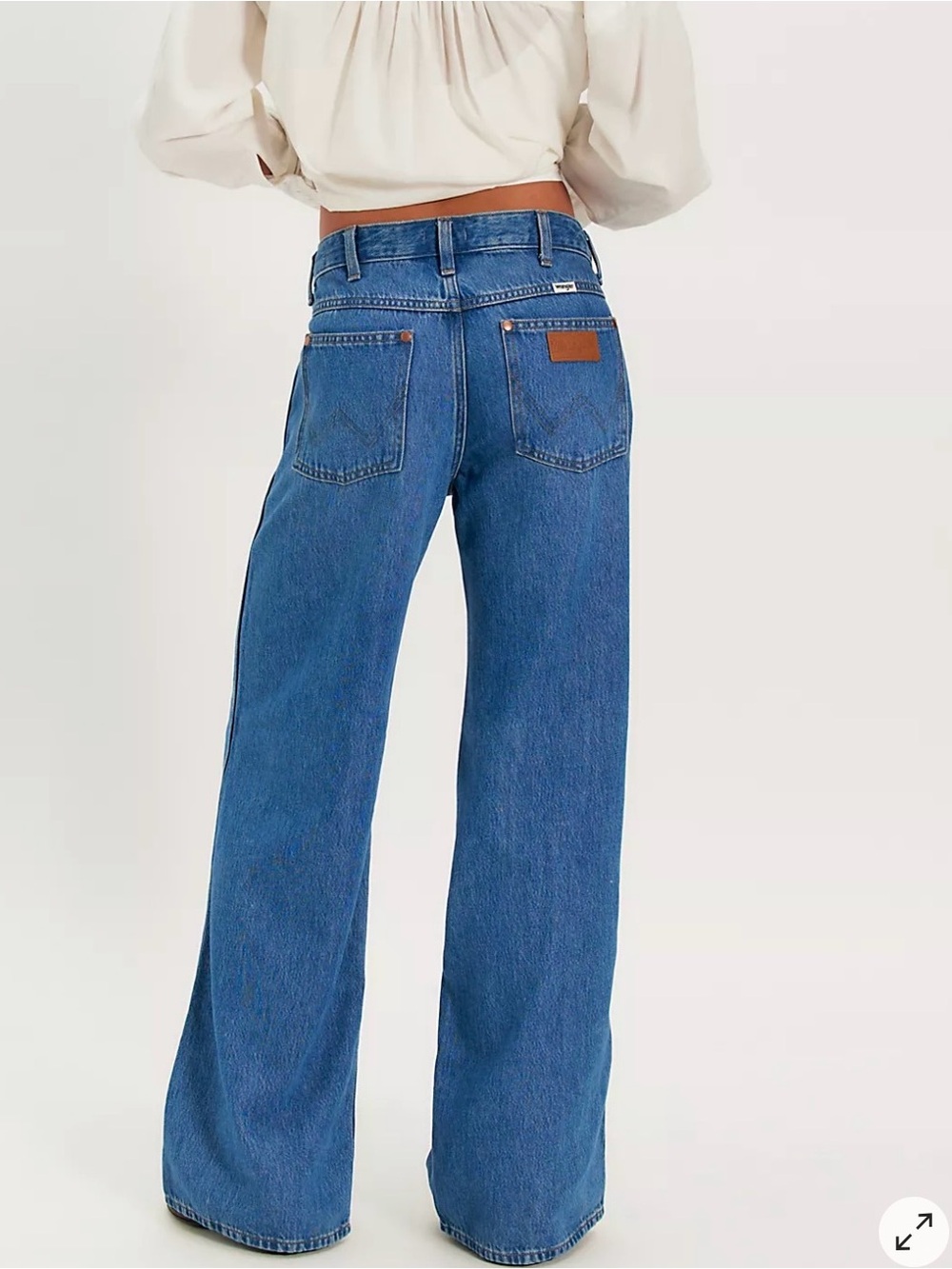 Wrangler World Wide Mid-Rise Wide-Leg Jeans